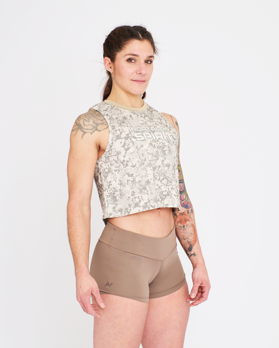 Crop Tank - NS Thaesia Military Tie&Dye