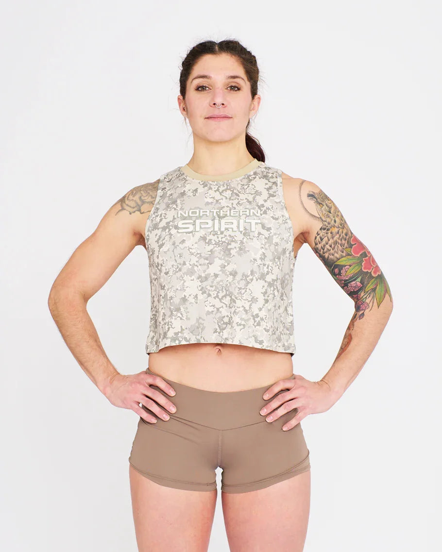 Crop Tank - NS Thaesia Military Tie&Dye