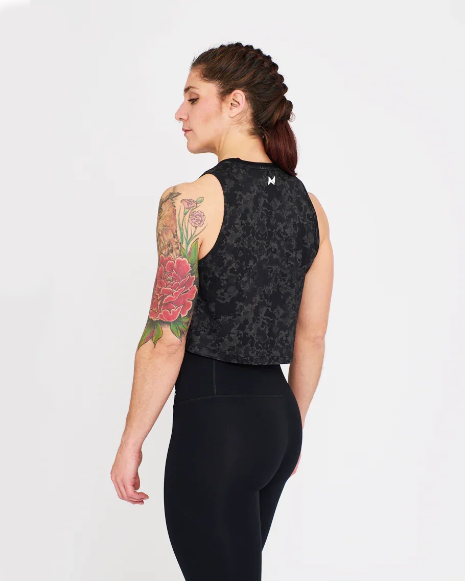 Crop Tank - NS Thaesia Military Tie&Dye