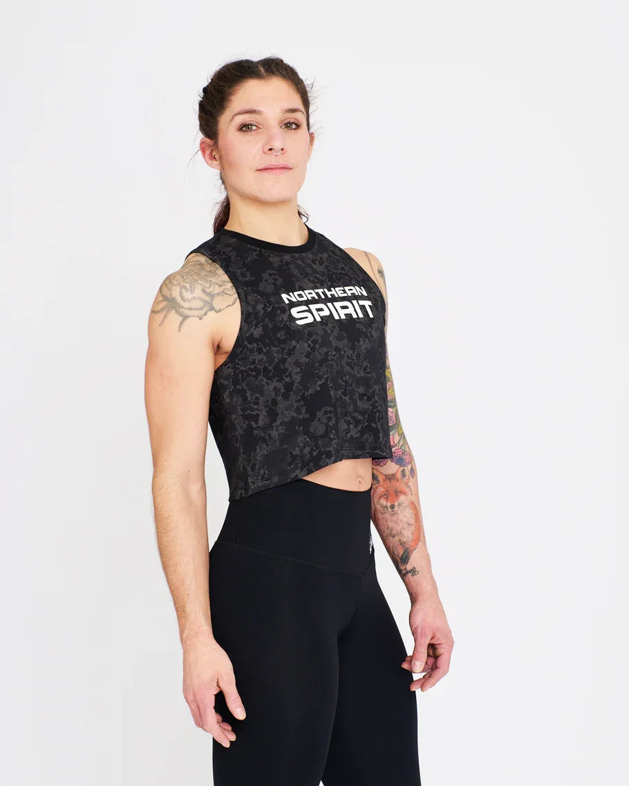 Crop Tank - NS Thaesia Military Tie&Dye