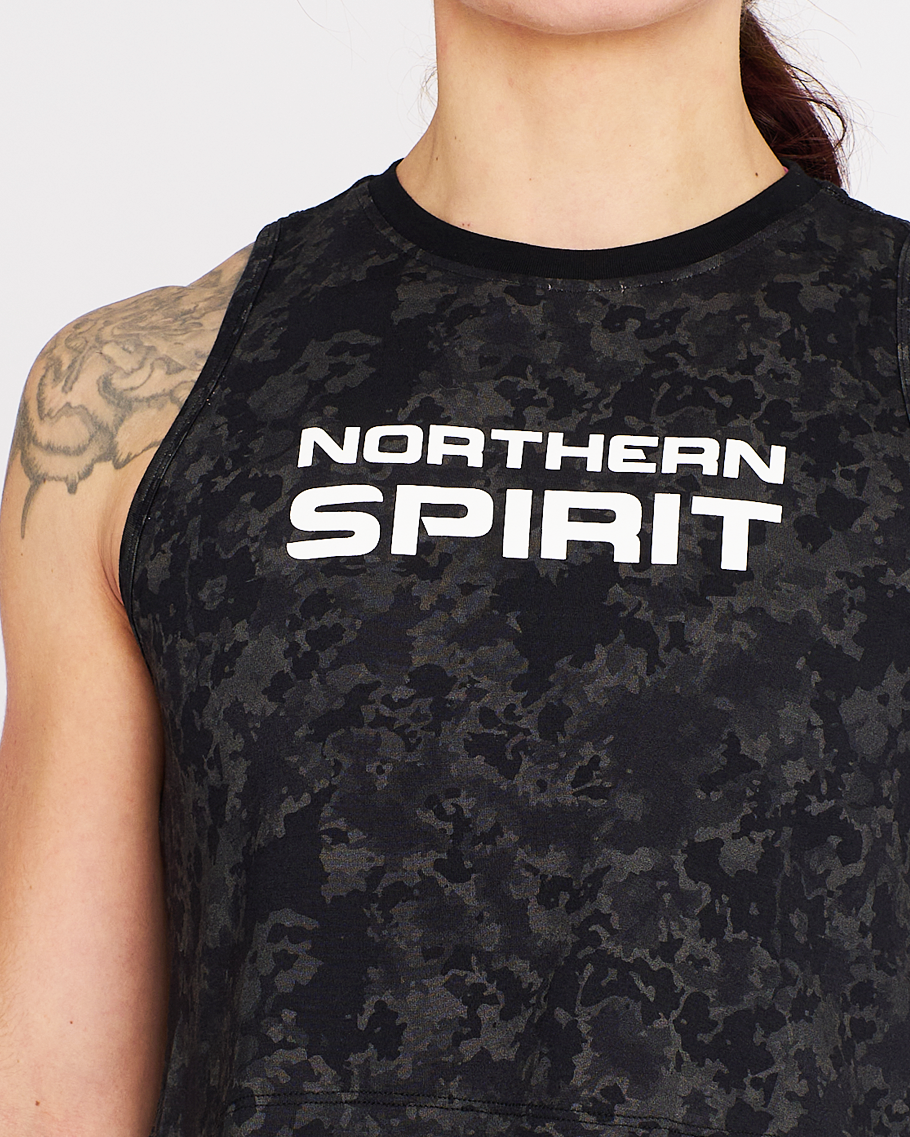 Crop Tank - NS Thaesia Military Tie&Dye