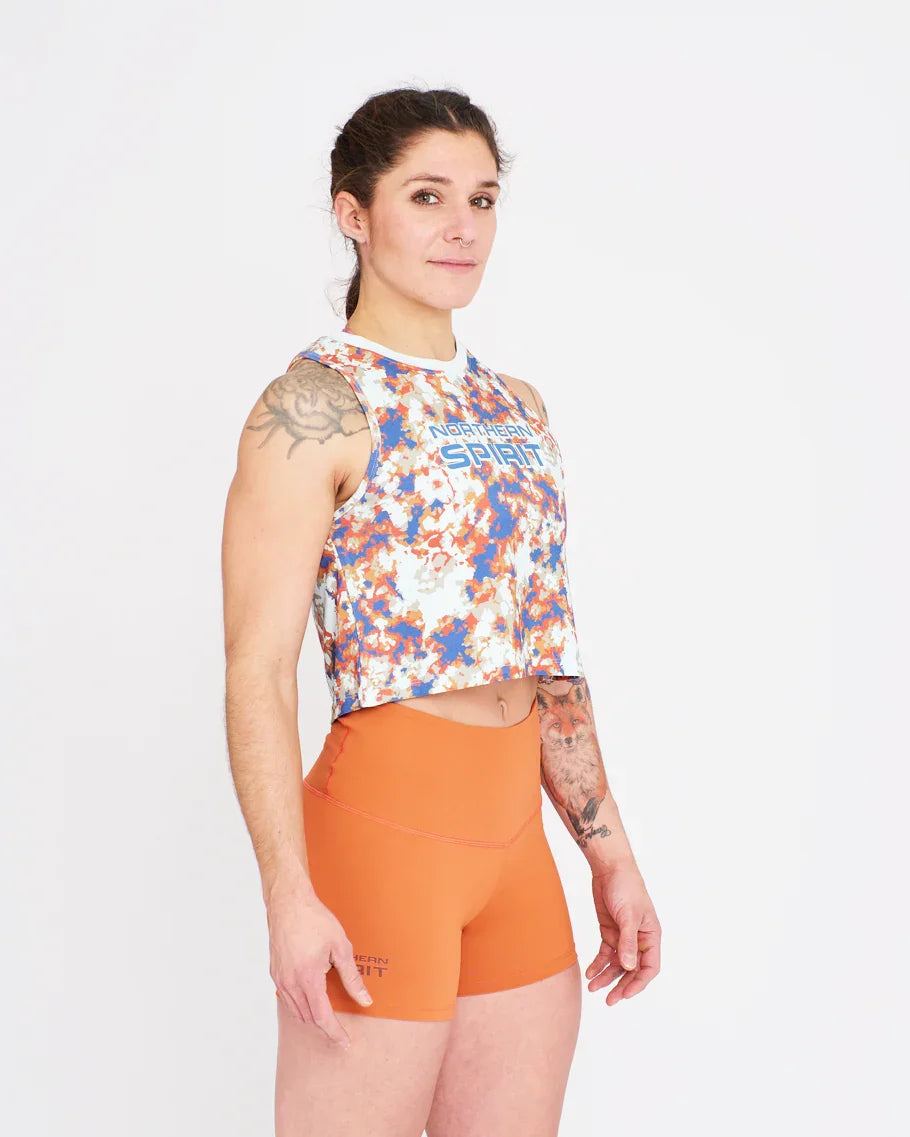 Crop Tank - NS Thaesia Military Tie&Dye