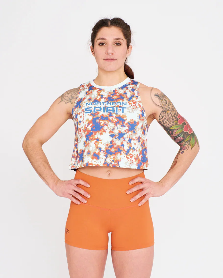 Crop Tank - NS Thaesia Military Tie&Dye