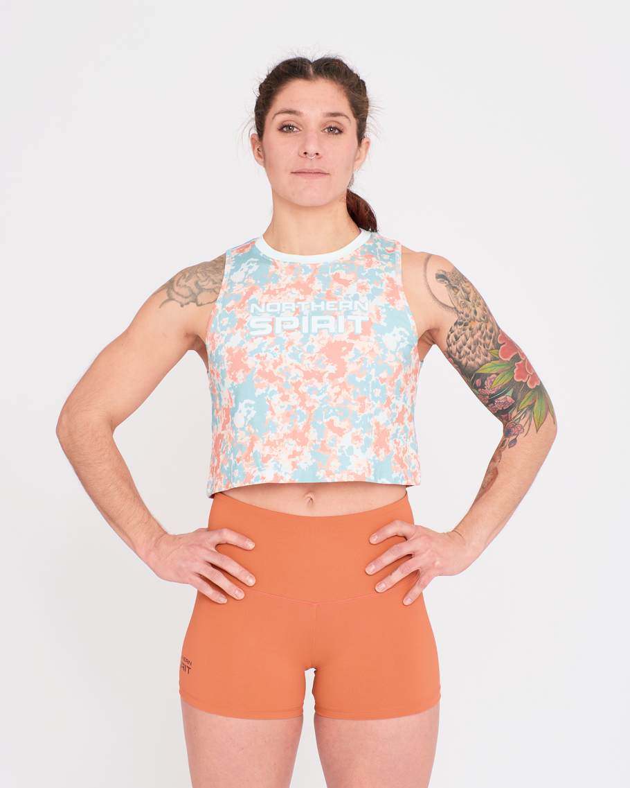 Crop Tank - NS Thaesia Military Tie&Dye
