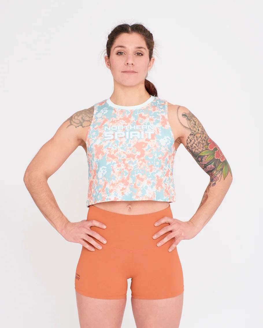 Crop Tank - NS Thaesia Military Tie&Dye