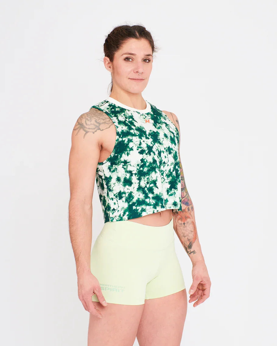 Crop Tank - NS Thaesia Military Tie&Dye