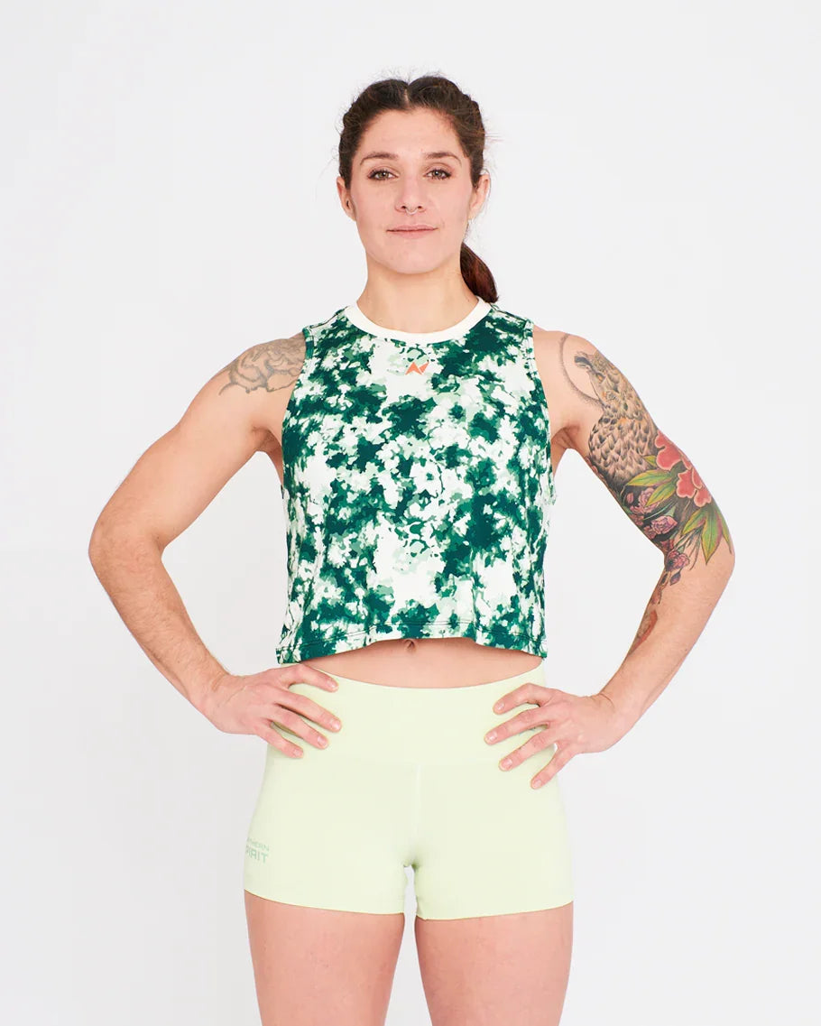 Crop Tank - NS Thaesia Military Tie&Dye