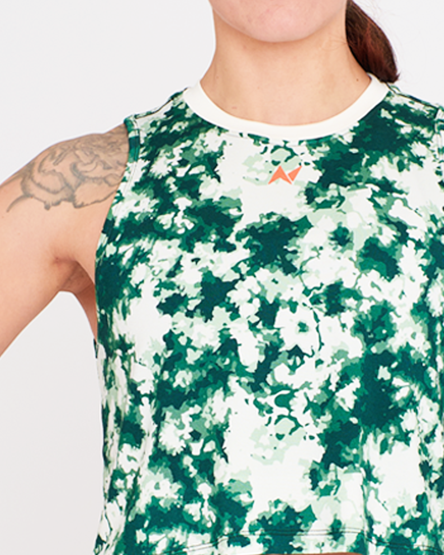Crop Tank - NS Thaesia Military Tie&Dye