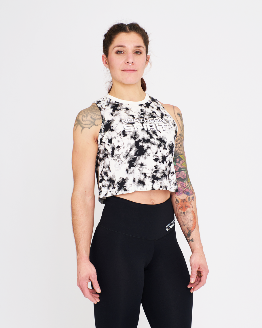 Crop Tank - NS Thaesia Military Tie&Dye