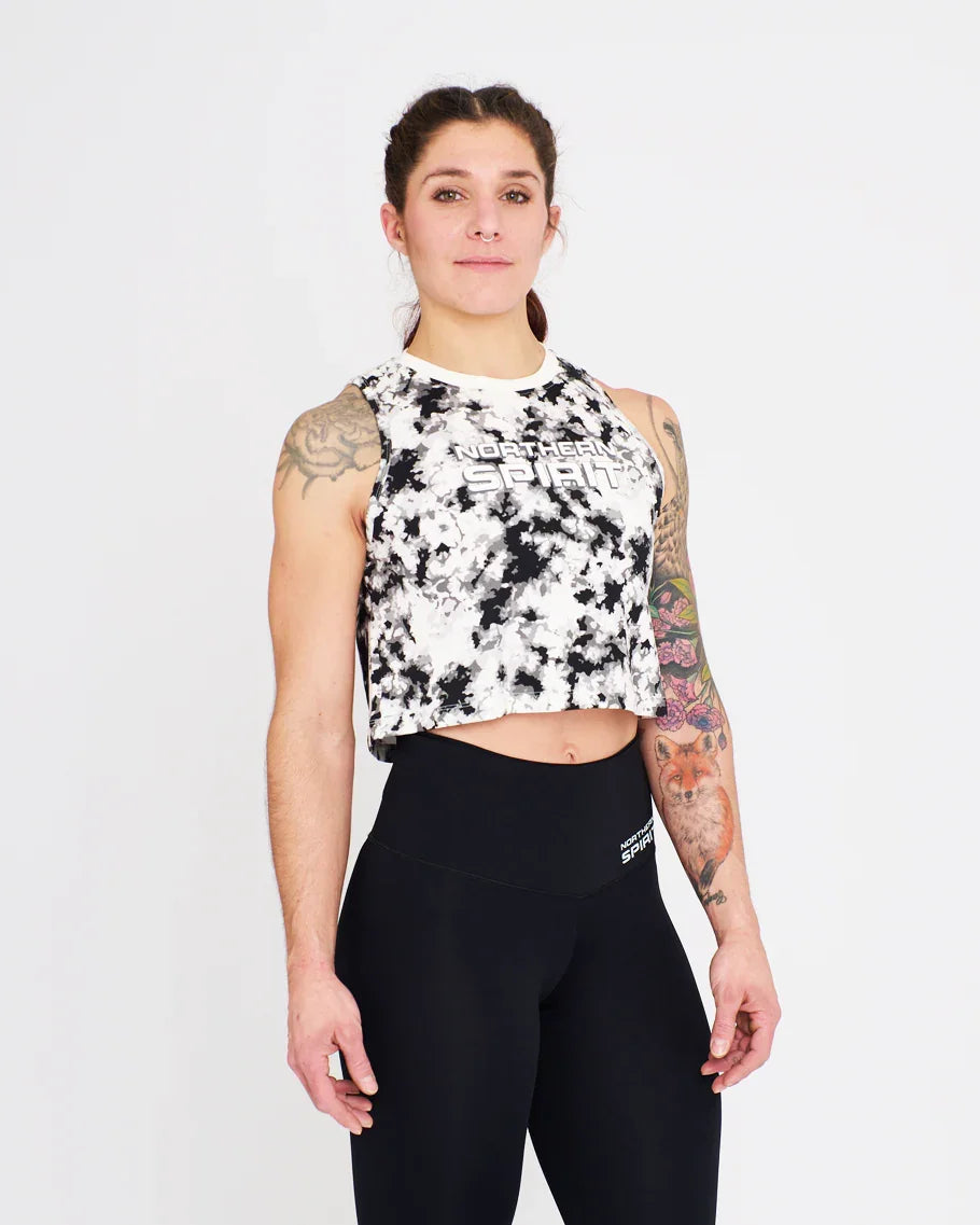 Crop Tank - NS Thaesia Military Tie&Dye