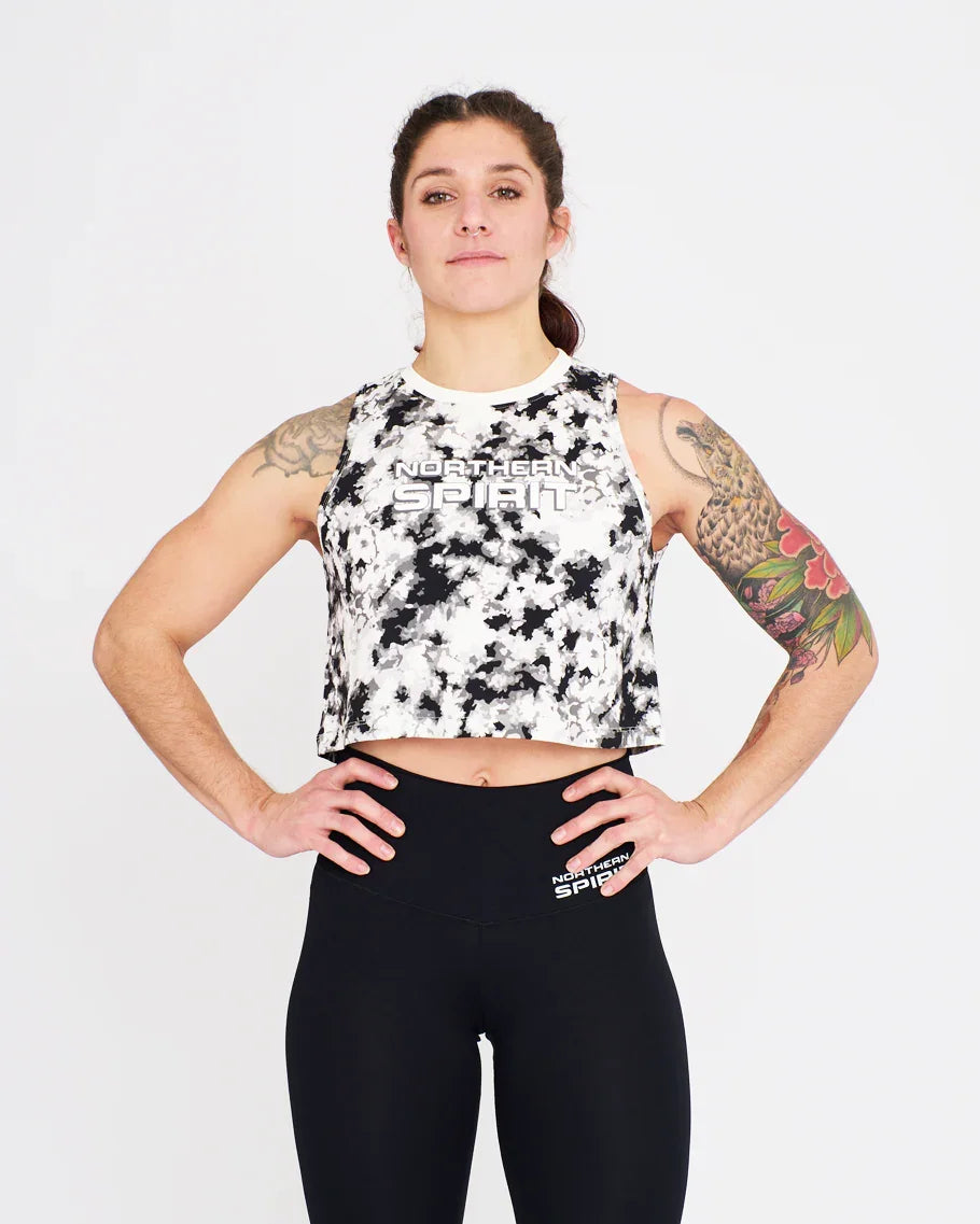 Crop Tank - NS Thaesia Military Tie&Dye