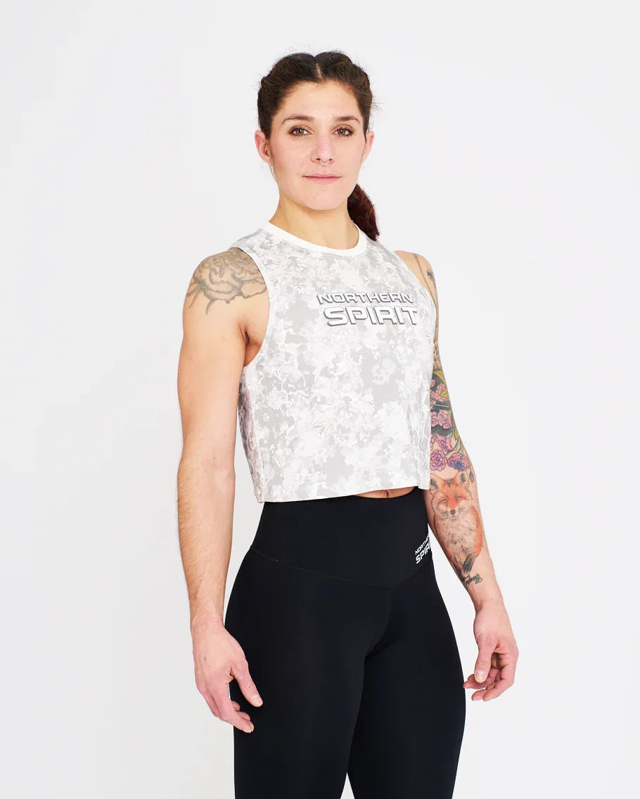 Crop Tank - NS Thaesia Military Tie&Dye