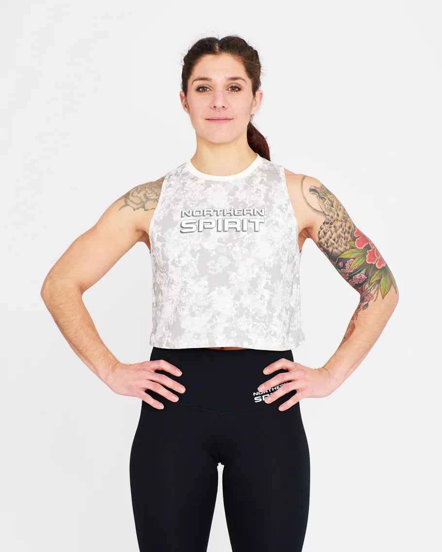 Crop Tank - NS Thaesia Military Tie&Dye