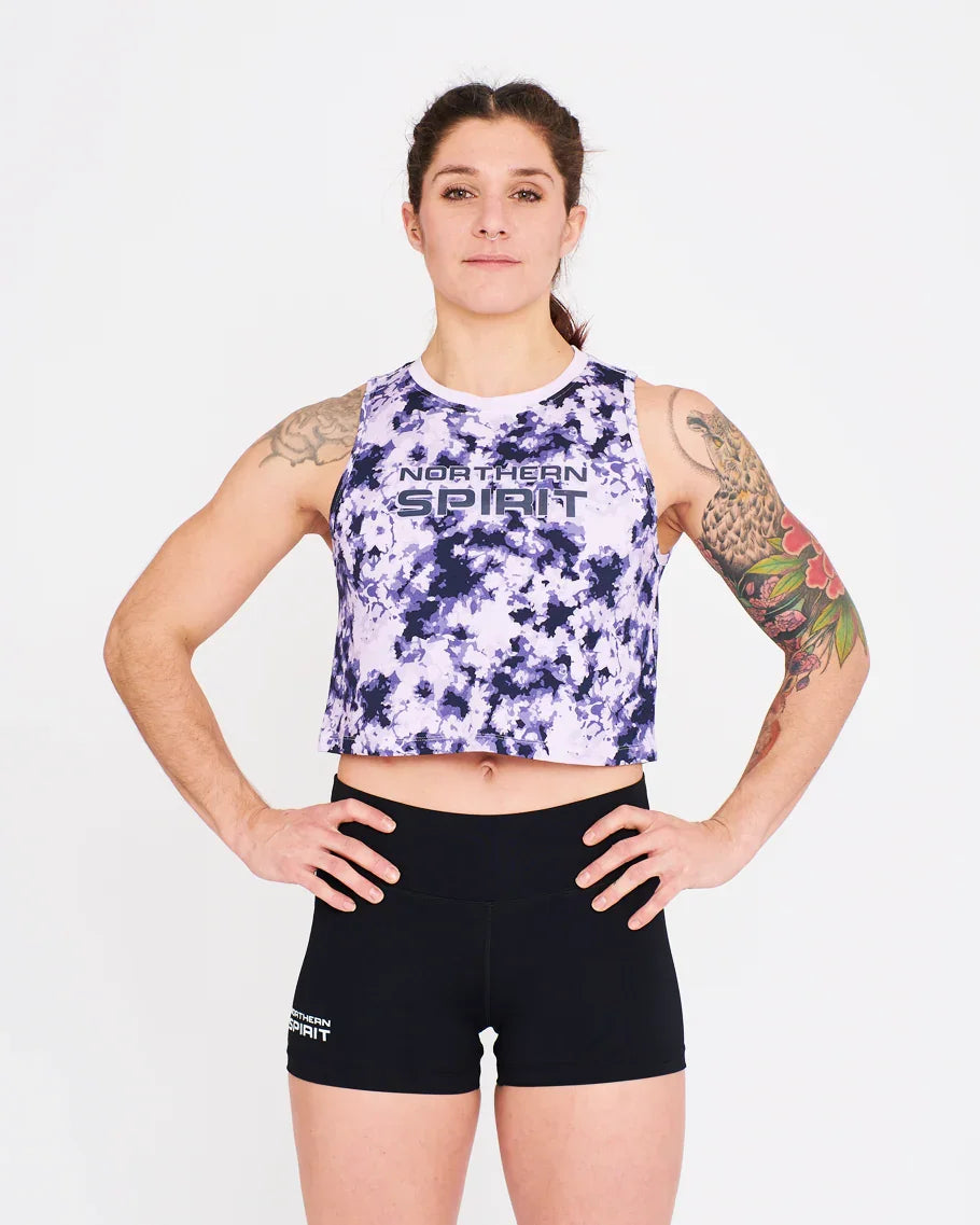 Crop Tank - NS Thaesia Military Tie&Dye