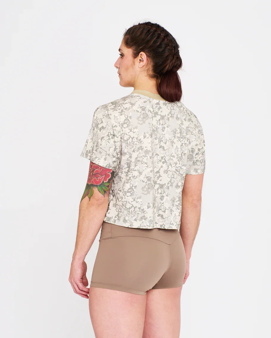 Crop Tee - NS Wings Military Tie&Dye