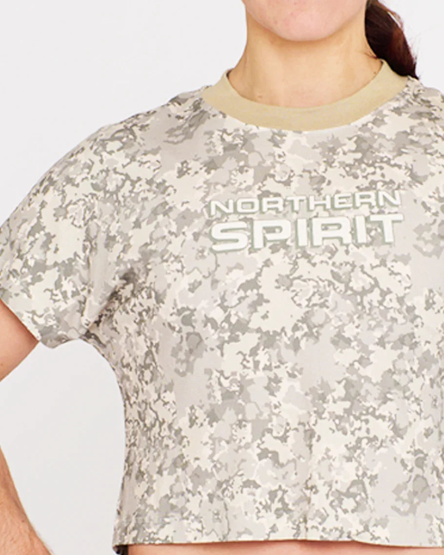 Crop Tee - NS Wings Military Tie&Dye