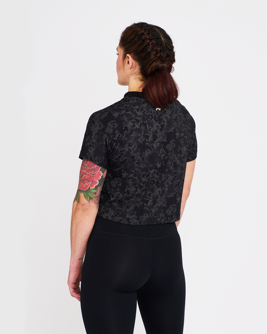 Crop Tee - NS Wings Military Tie&Dye