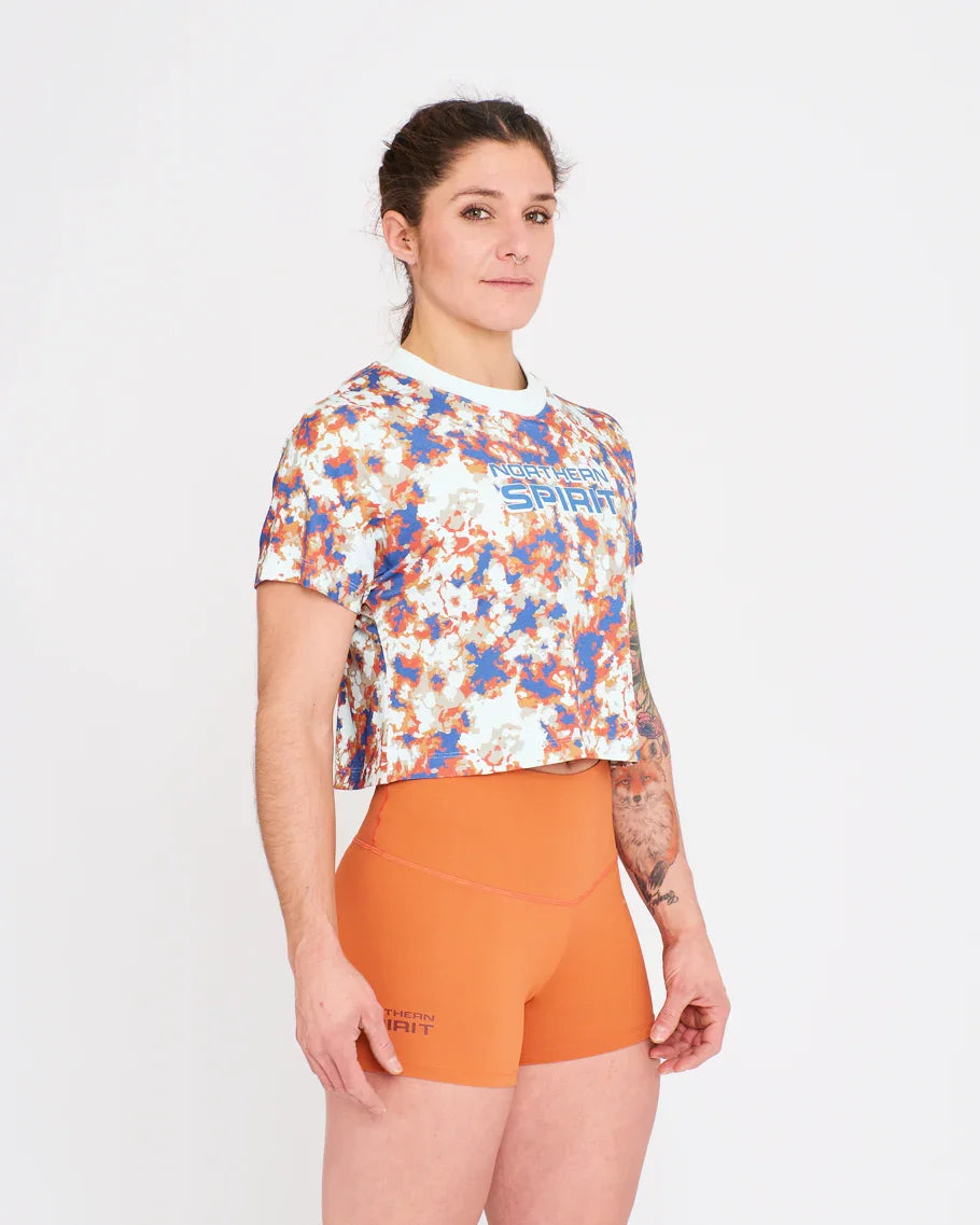 Crop Tee - NS Wings Military Tie&Dye