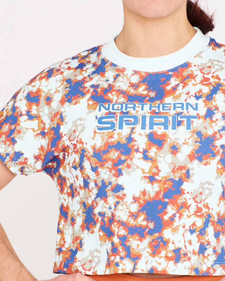 Crop Tee - NS Wings Military Tie&Dye