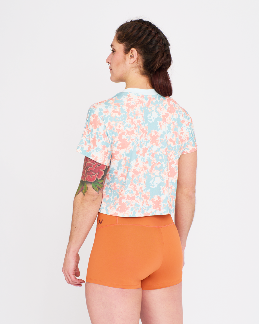 Crop Tee - NS Wings Military Tie&Dye