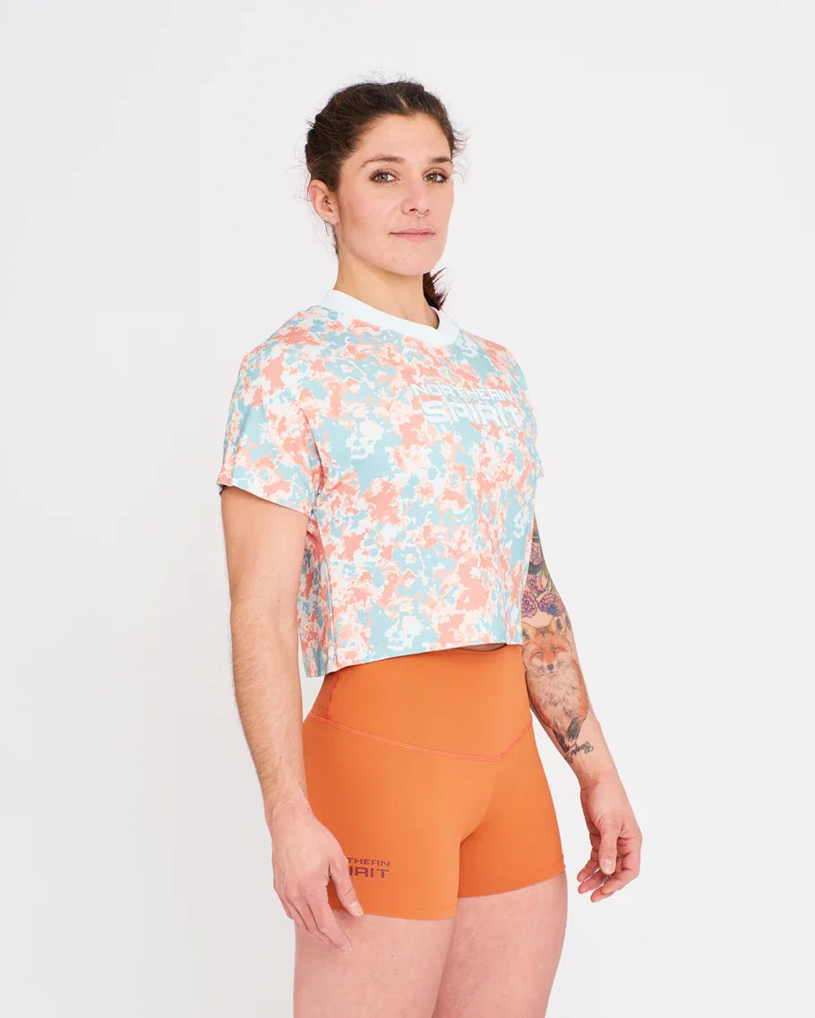 Crop Tee - NS Wings Military Tie&Dye