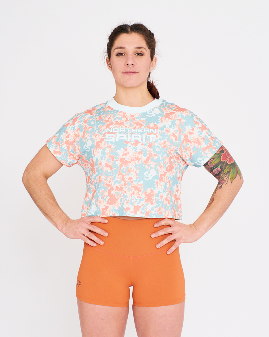 Crop Tee - NS Wings Military Tie&Dye