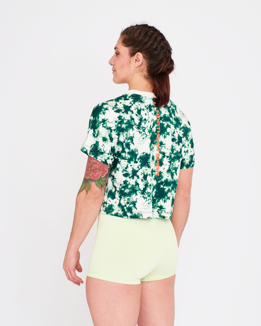 Crop Tee - NS Wings Military Tie&Dye