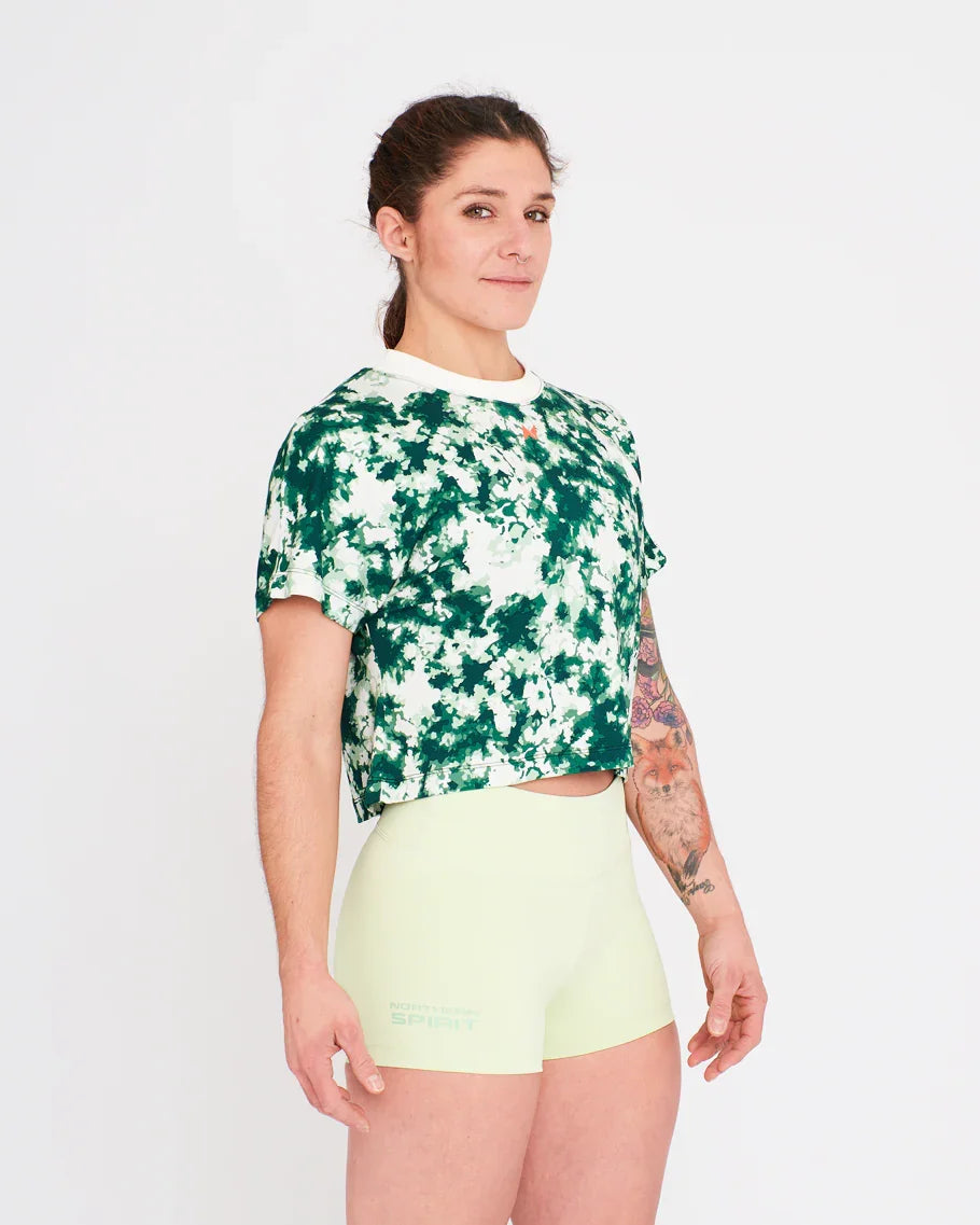 Crop Tee - NS Wings Military Tie&Dye