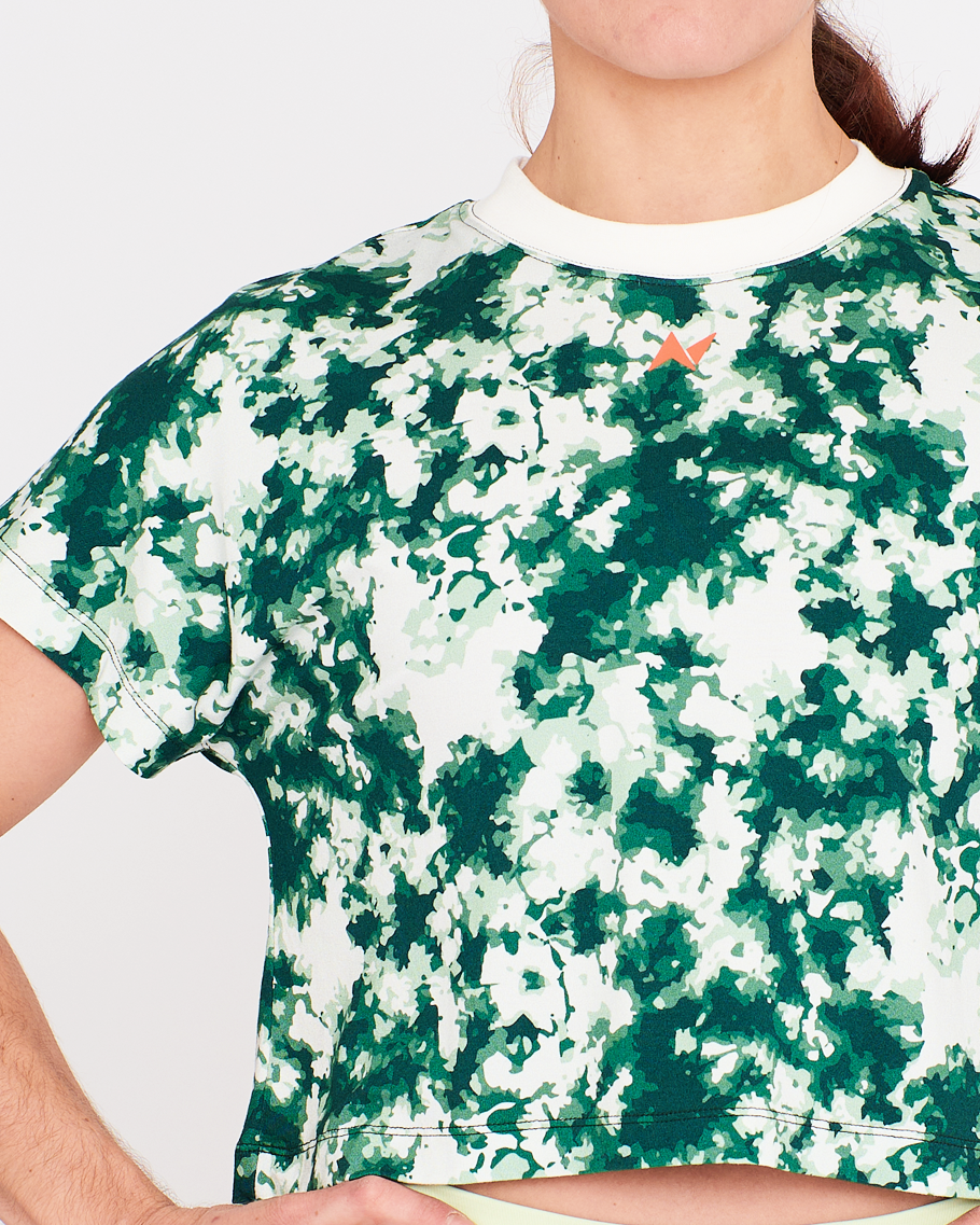 Crop Tee - NS Wings Military Tie&Dye