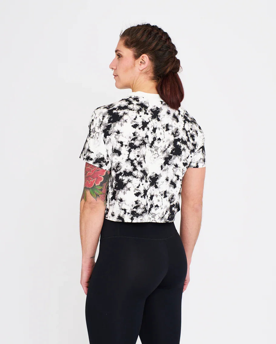 Crop Tee - NS Wings Military Tie&Dye