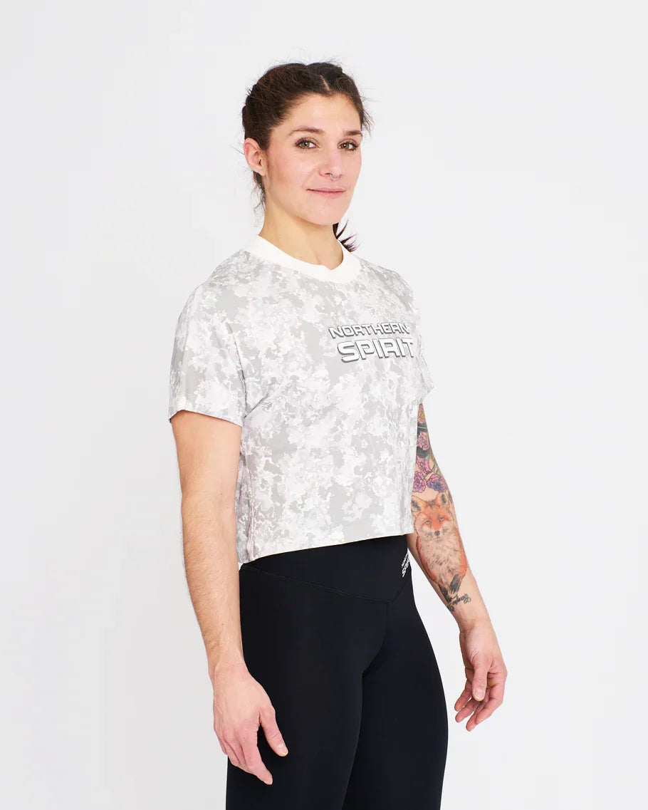 Crop Tee - NS Wings Military Tie&Dye