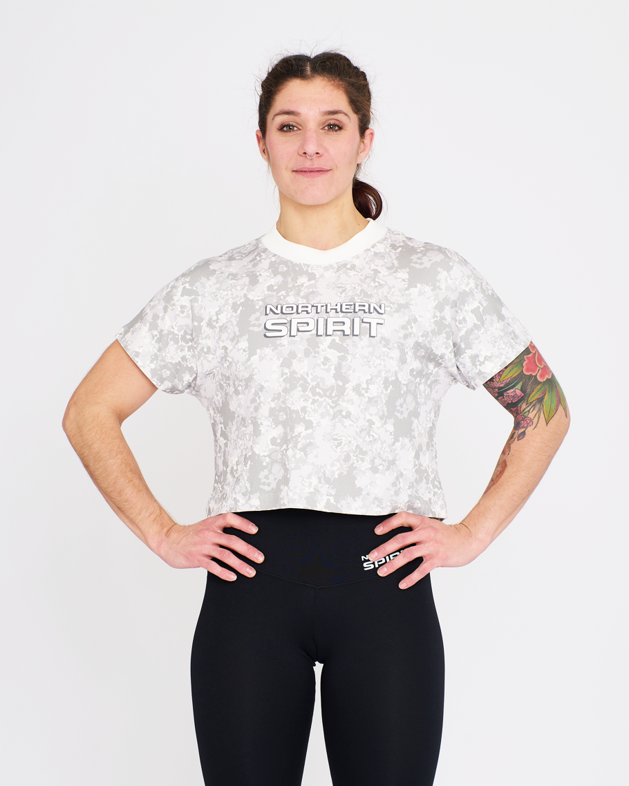 Crop Tee - NS Wings Military Tie&Dye