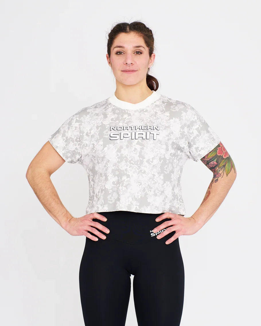 Crop Tee - NS Wings Military Tie&Dye