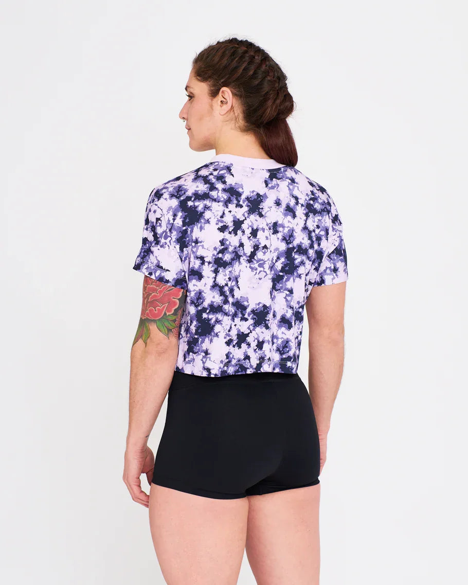 Crop Tee - NS Wings Military Tie&Dye