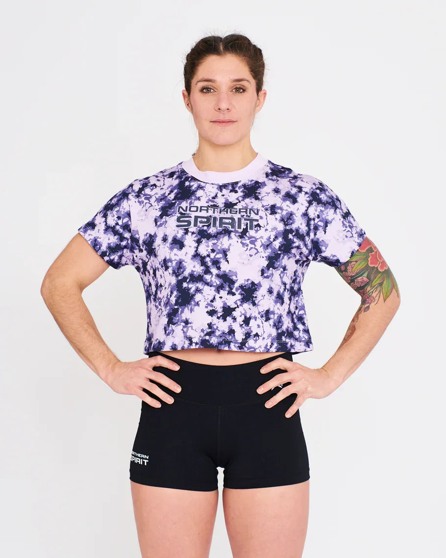 Crop Tee - NS Wings Military Tie&Dye