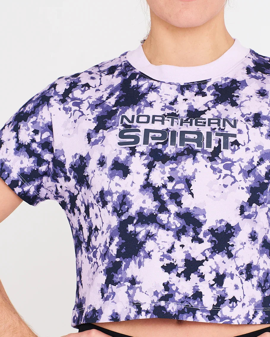 Crop Tee - NS Wings Military Tie&Dye