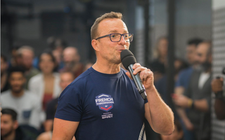 Daniel Chaffey, Directeur international de CrossFit®, et fondateur du French Throwdown, lors de l'édition 2022 du French. Photo Anaïs Fayola