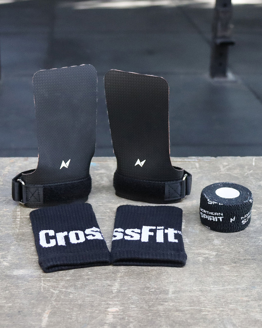 CrossFit® Performance Gym Pack  - Fingerless grips, Grip tape & Wrist Band Ink