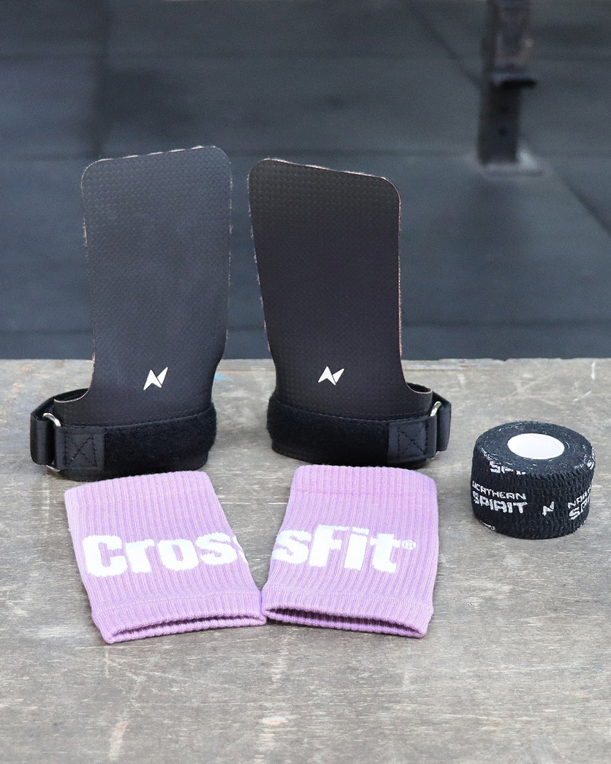 CrossFit® Performance Gym Pack - Fingerless grips, Grip tape & Wrist Band Orchid Bloom