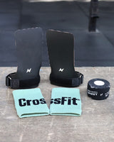 CrossFit® Performance Gym Pack - Fingerless grips, Grip tape & Wrist Band Shale green