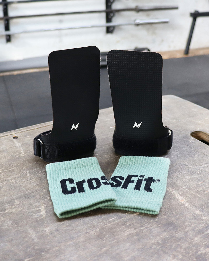 CrossFit® Gymnastic Pack - Fingerless grips & Wrist Band Shale Green