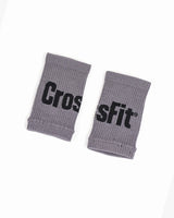 CrossFit wristbands in grey – soft elastic sweatbands designed for training comfort and moisture absorption.