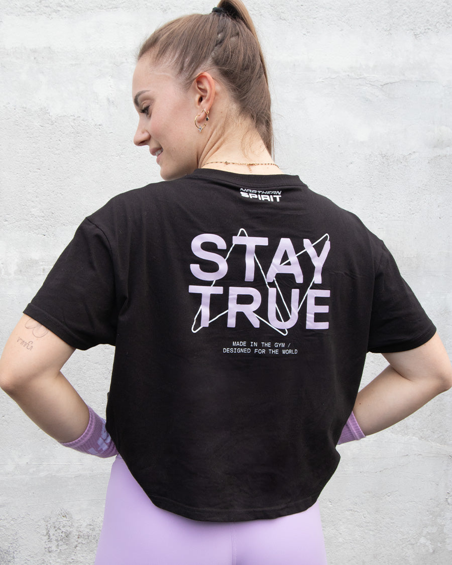 NS Baggy Top Stay True - women overSized crop top