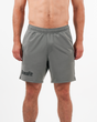 Men’s CrossFit® 8-inch shorts in military stone with tone-on-tone logo, adjustable waistband and lightweight stretch fabric for performance.