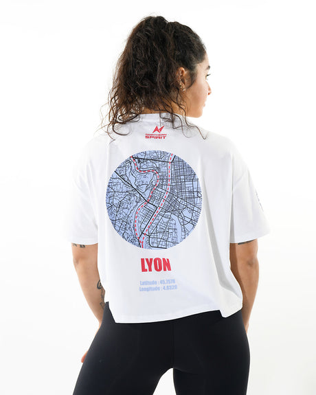 CrossFit® Baggy Top Map - FRENCH THROWDOWN  overSized crop top