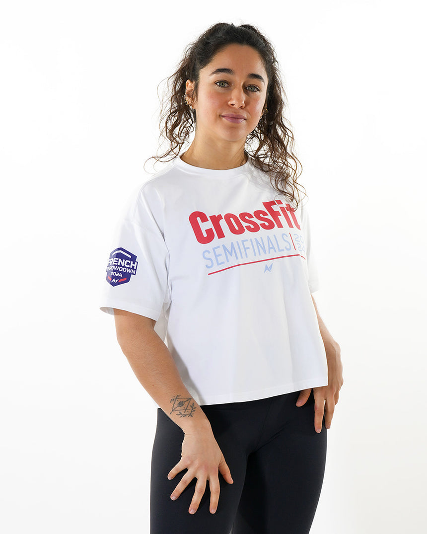 CrossFit® Baggy Top Map FRENCH THROWDOWN  oversized crop top