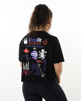 CrossFit® Baggy Top Patchwork - FRENCH THROWDOWN  overSized crop top