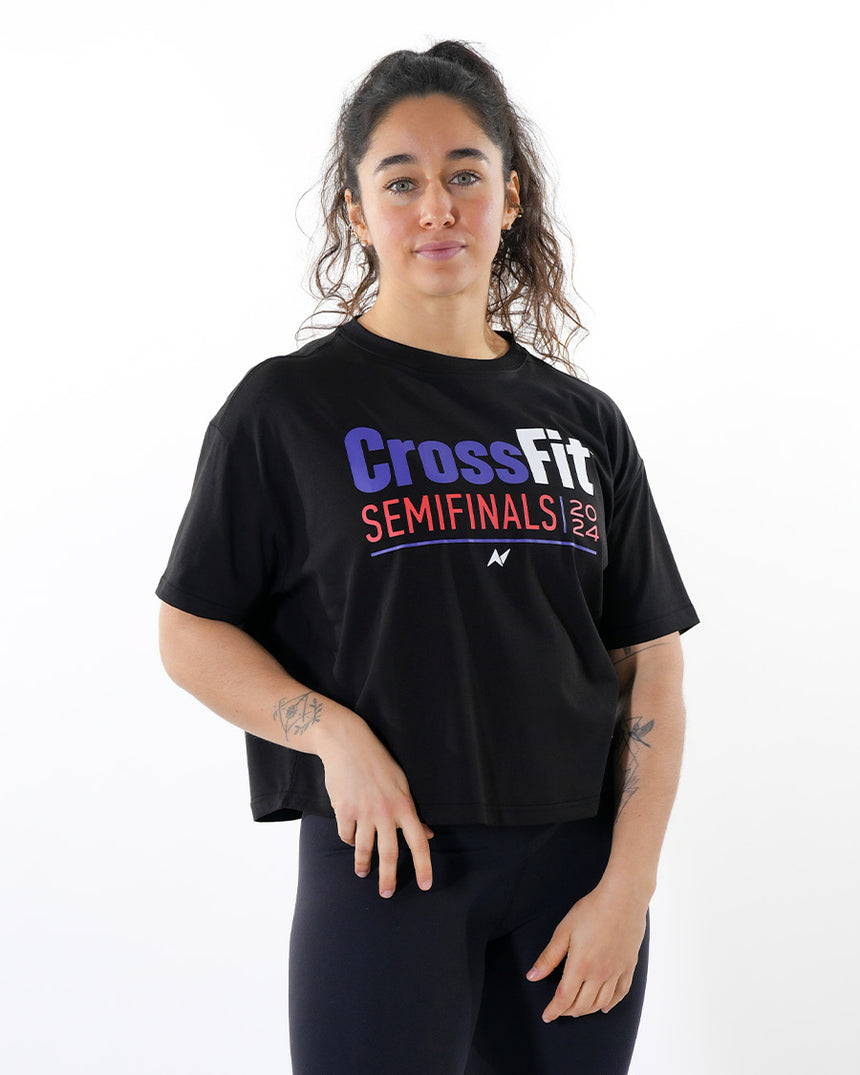 CrossFit® Baggy Top Patchwork - FRENCH THROWDOWN T-shirt oversize
