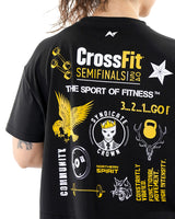 CrossFit® Baggy Top Patchwork - SYNDICATE CROWN T-shirt oversize 