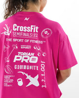 CrossFit® Baggy Top Patchwork - TORIAN PRO Women overSized crop top